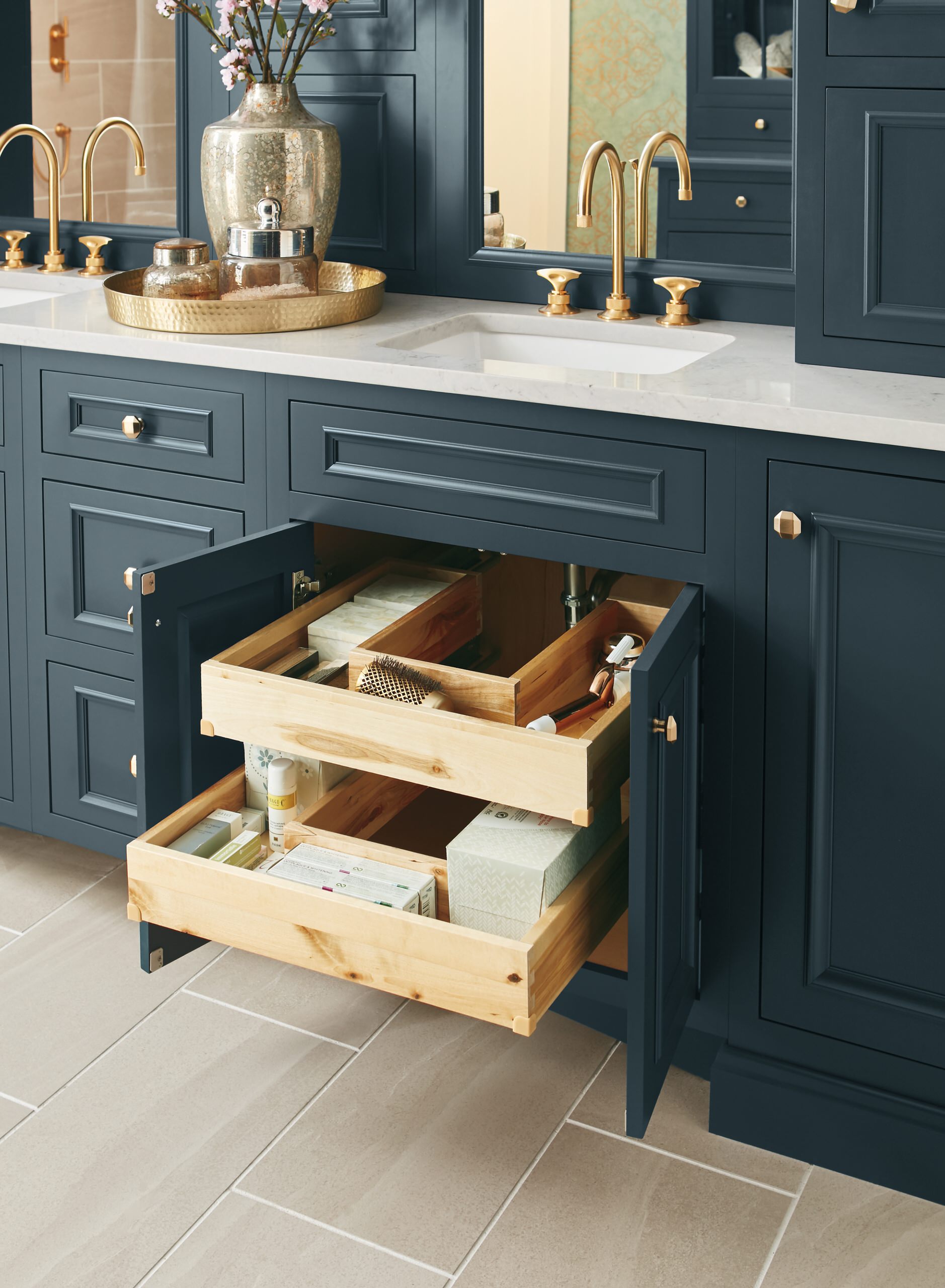 Watery Blue Scandi Inspired Kitchen Cabinets - MasterBrand