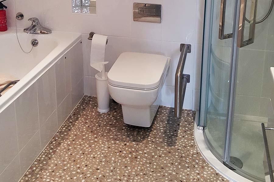 This is an example of a contemporary bathroom in Dorset.