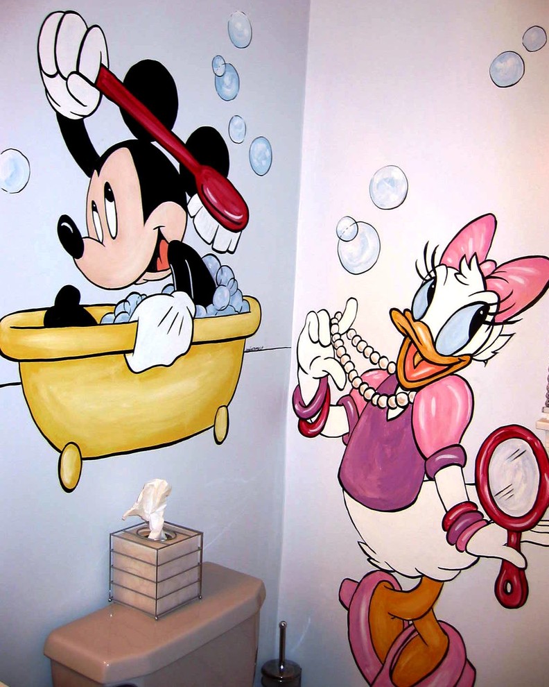 Disney Bathroom Eclectic Bathroom Raleigh by