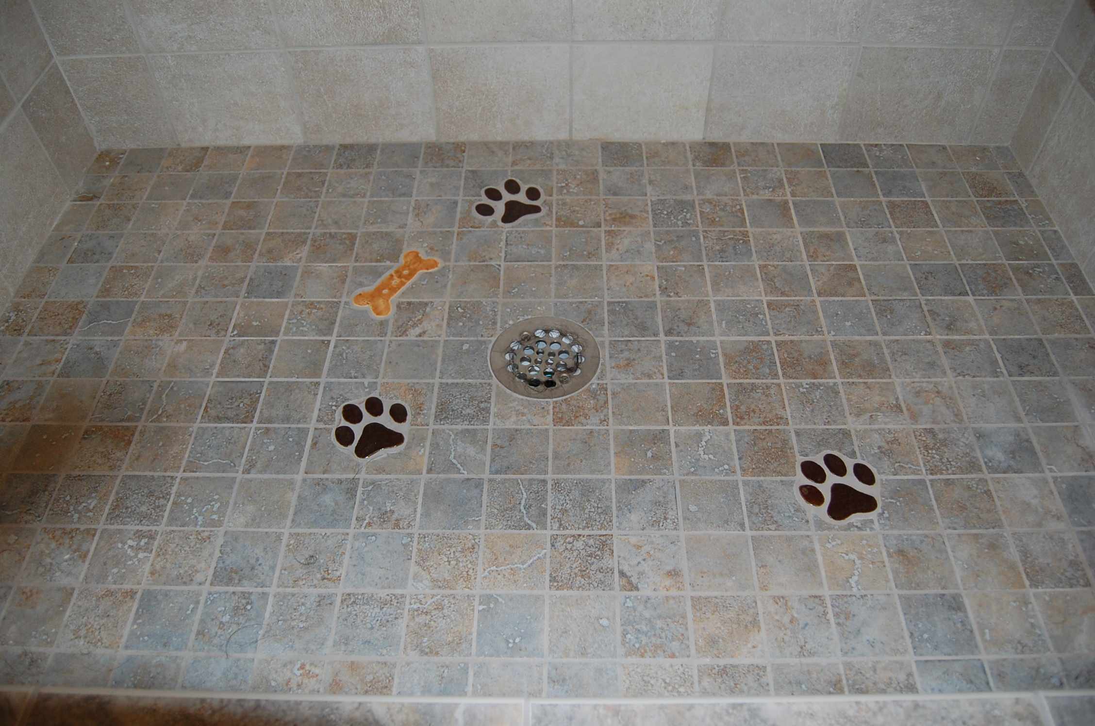dog paw tile