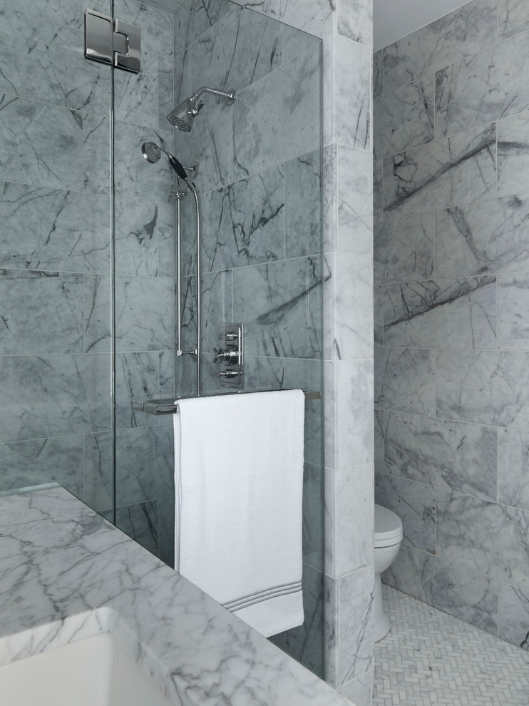 Drake Tower Apartment Transitional Bathroom Chicago by Howells