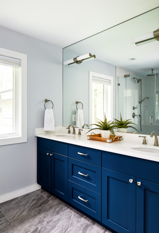 Example of a transitional bathroom design in DC Metro