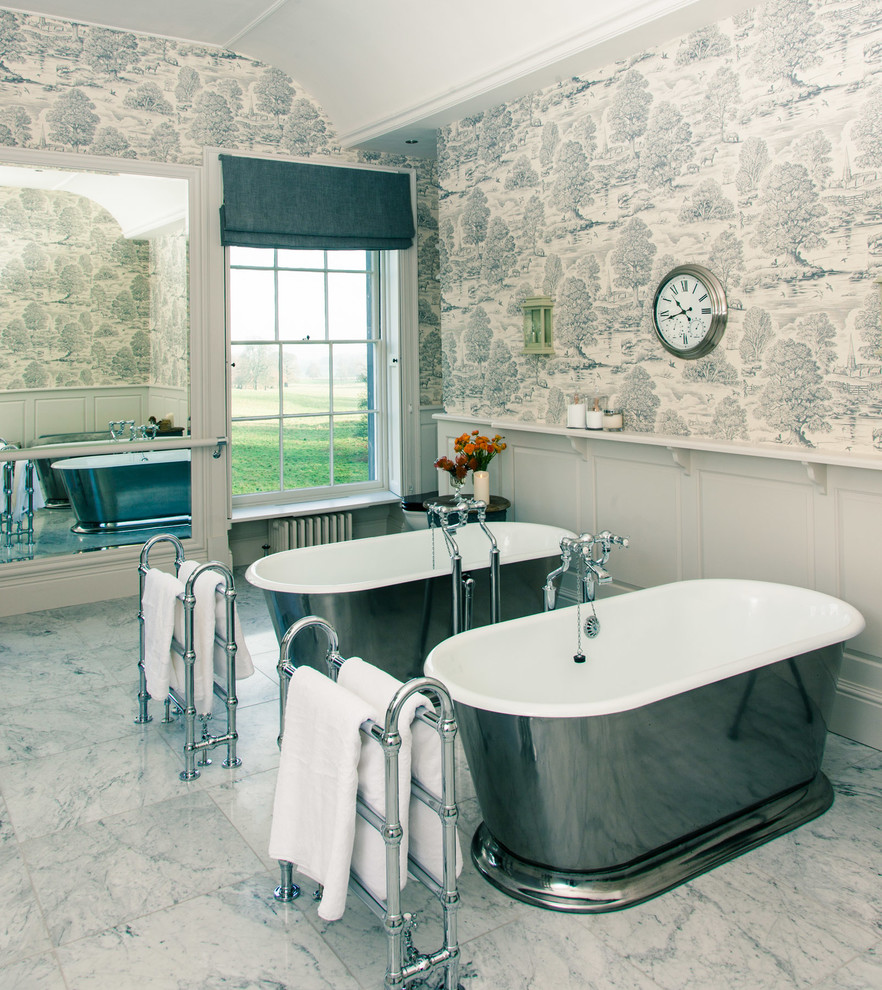 Bathroom - french country bathroom idea in London