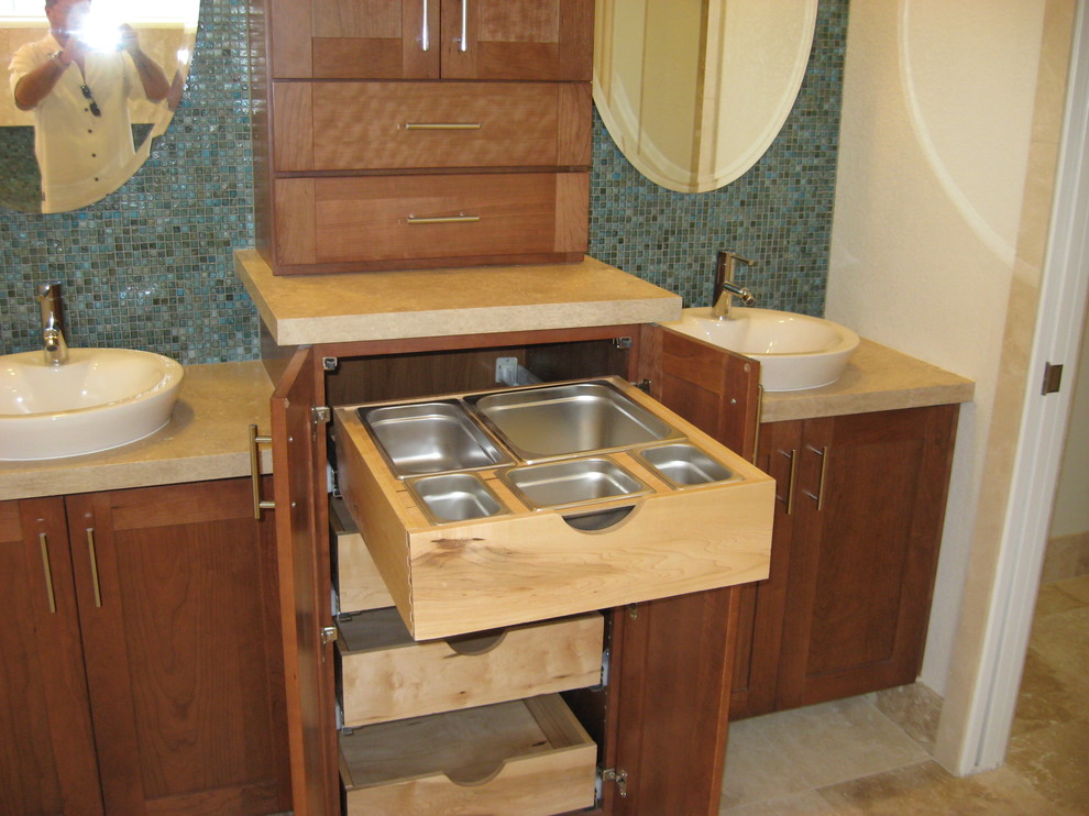 Dukes Master Bath Transitional Bathroom Las Vegas by Aaron Vry