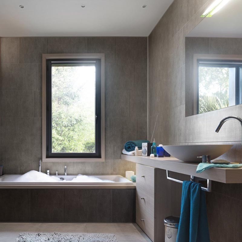 Photo of a medium sized contemporary bathroom in Cheshire.