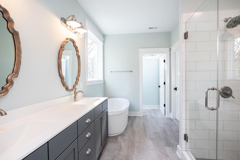 Durham Farmhouse Transitional Bathroom Raleigh by Grayson Dare