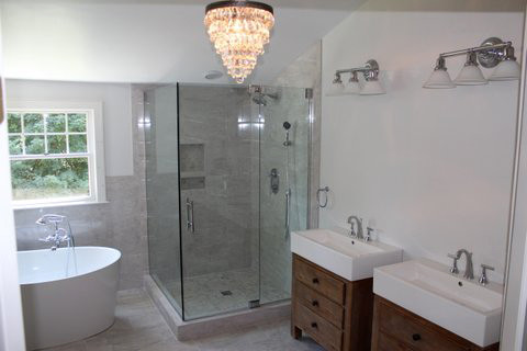 Imagen de cuarto de baño moderno grande