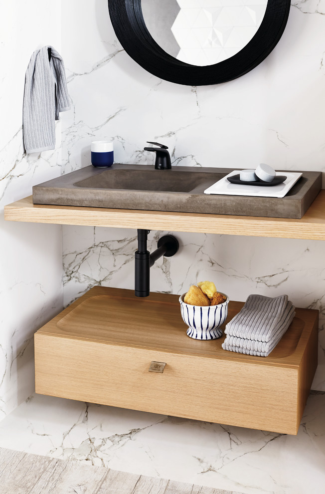 DXV Modulus 36inch Concrete Bathroom Sink Modern Bathroom New York by DXV Houzz