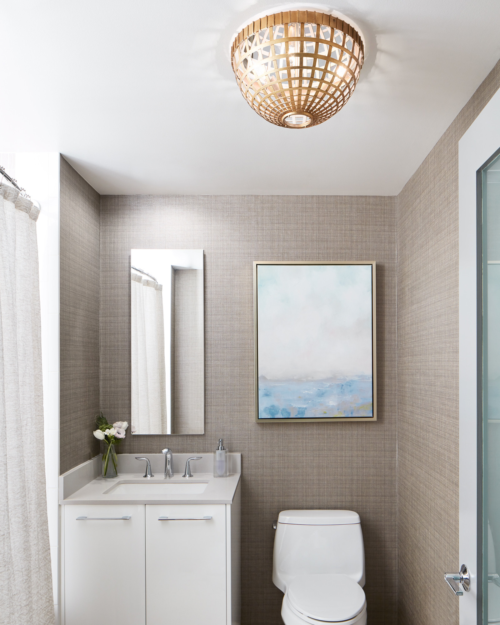 75 Beautiful Gray Tile Wallpaper Bathroom Pictures Ideas March 21 Houzz 75 Beautiful Gray Tile Wallpaper Bathroom Pictures Ideas March 21 Houzz
