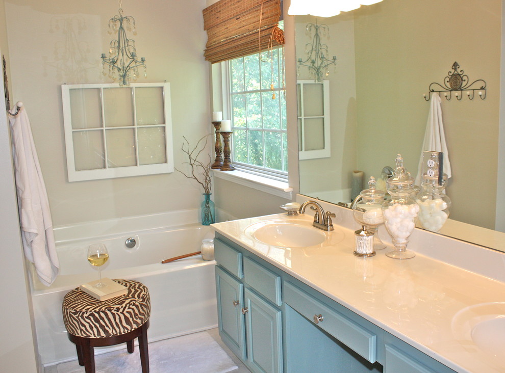 Design ideas for an eclectic bathroom in Charlotte.