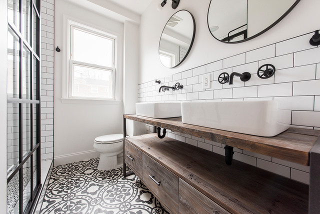 10 Beautiful White And Wood Bathrooms, All Wood Vanity
