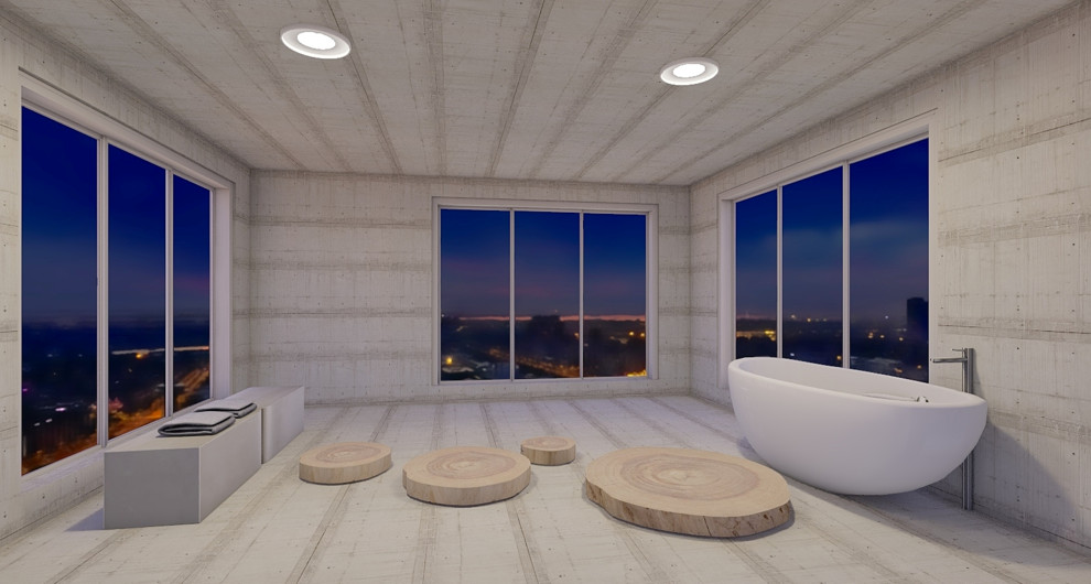 Design ideas for a modern bathroom in San Francisco.