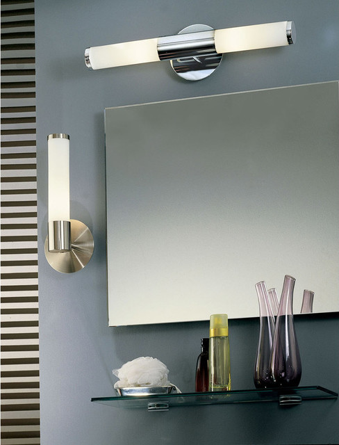 Eglo Palmera Chrome Wall Sconce Collection - Contemporáneo - Cuarto de baño  - Chicago - de Lighting Reimagined | Houzz
