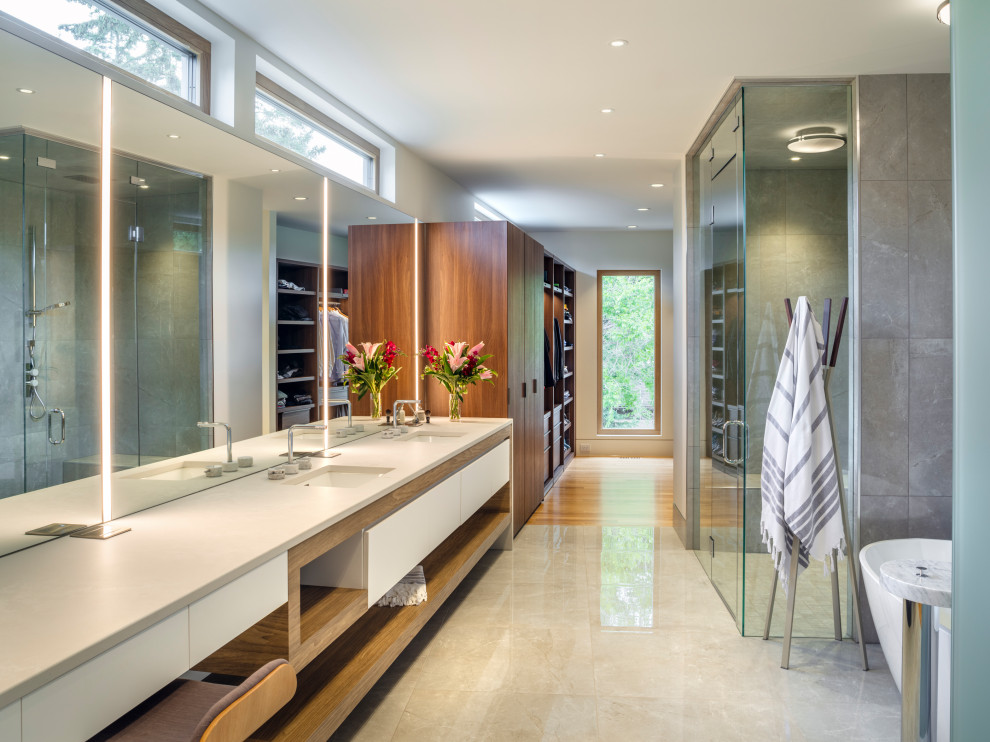 Elbow Park Contemporary Bathroom Calgary by Rusch Projects Houzz