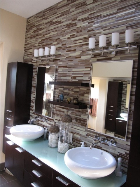 Elegant Contemporary Backsplash Contemporary Bathroom Orange County By Archarium Tile And Stone Houzz