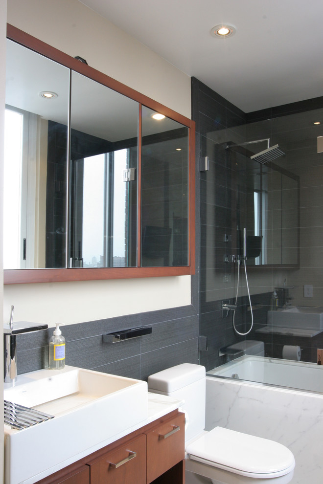 Elegant Gentleman's Bath Contemporary Bathroom New York by