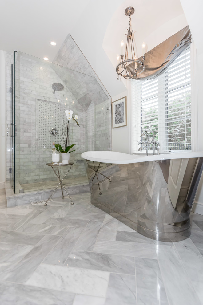 Elegant Guelph Home Transitional Bathroom Toronto by Ceramic
