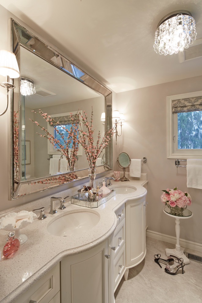 Elegant White Bathroom Vanity Traditional Bathroom Toronto by