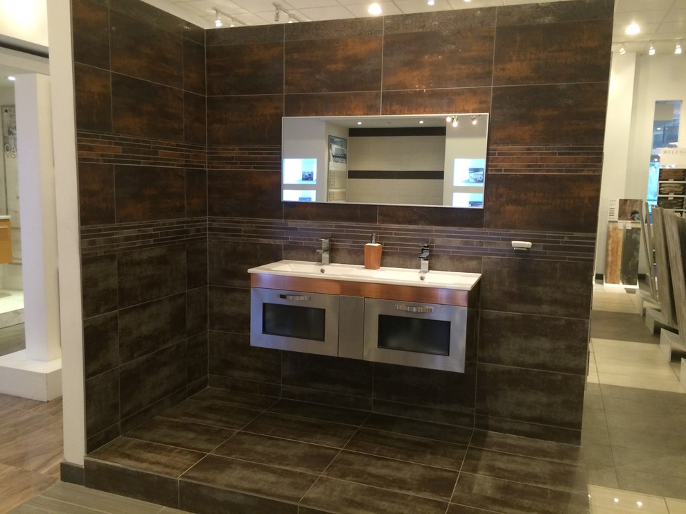 Eleganza Tile Modern Bathroom Dallas by Factory Direct Hardwood