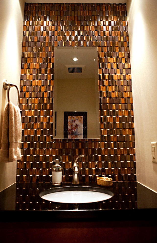 Идея дизайна: ванная комната в восточном стиле