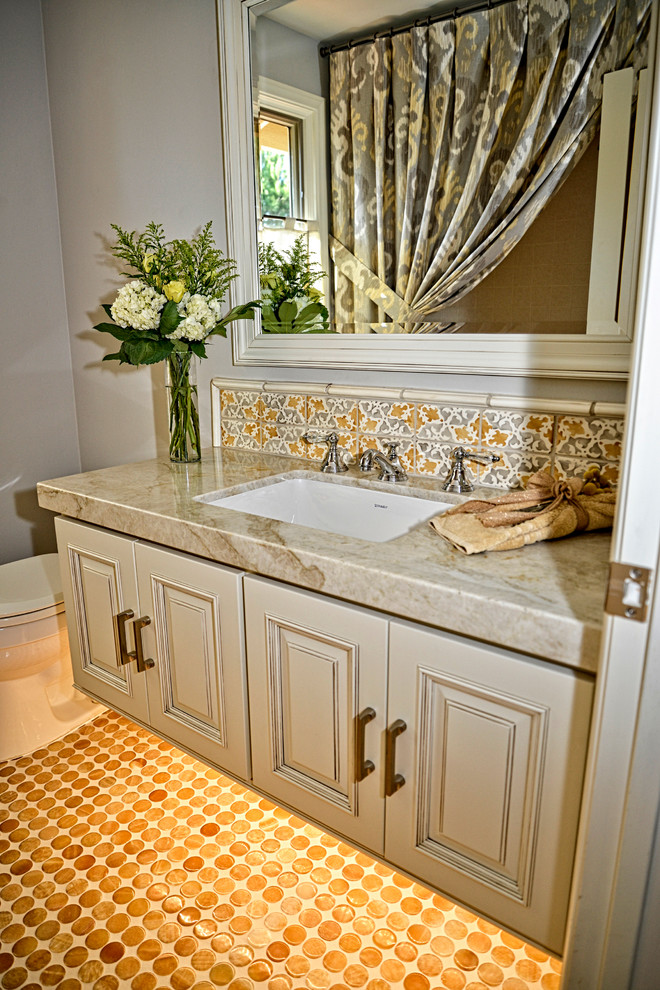 Inspiration for a transitional bathroom remodel in San Diego