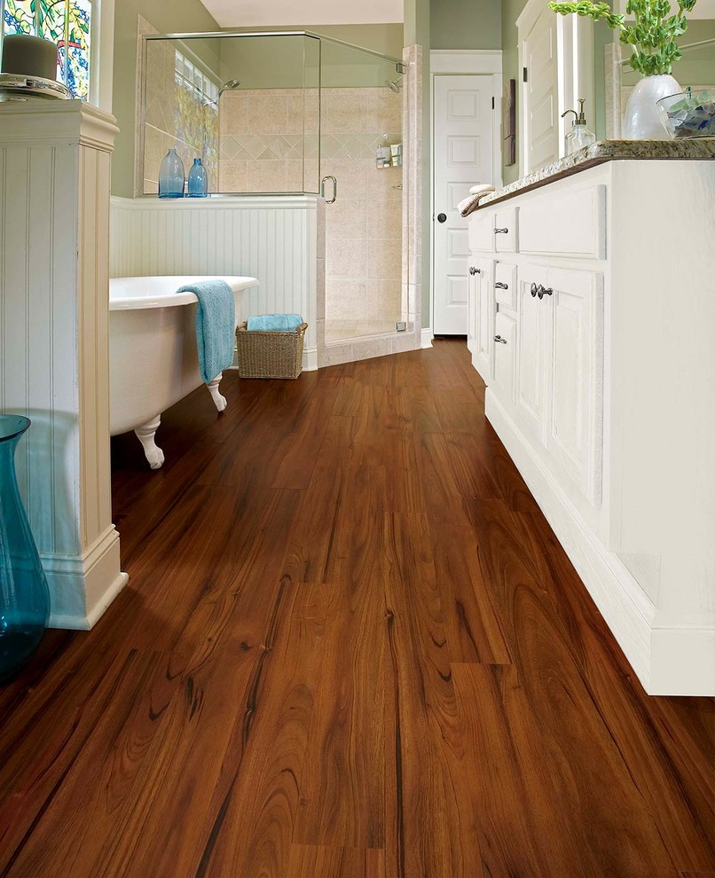 End Of The Roll Luxury Vinyl Flooring Modern Bathroom Vancouver