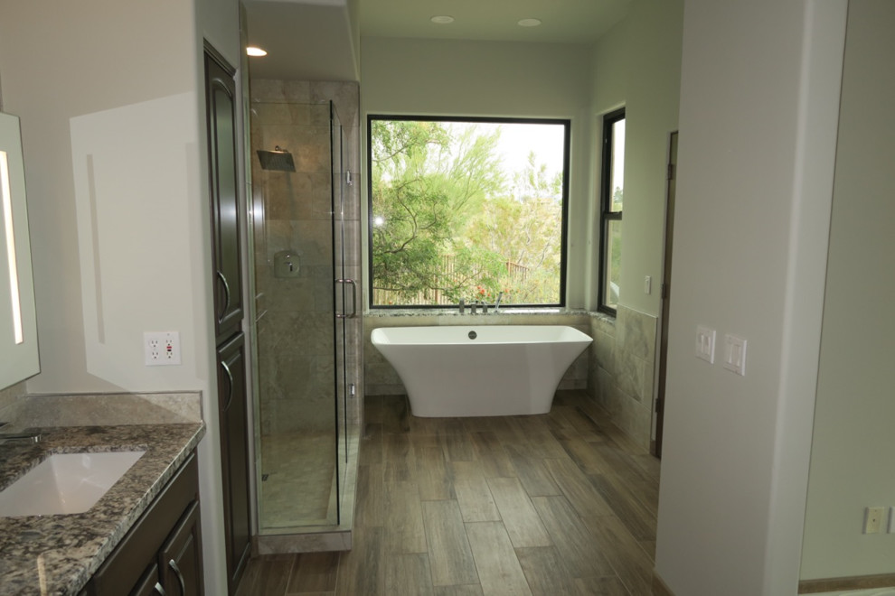 Photo of a contemporary bathroom in Phoenix.