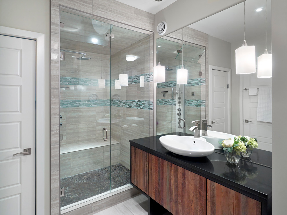 Ensuite Modern Bathroom Edmonton by Habitat Studio Houzz