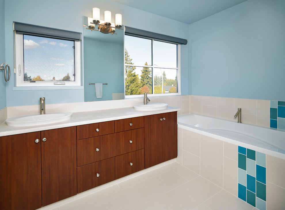 Ensuite Transitional Bathroom Edmonton by Habitat Studio Houzz