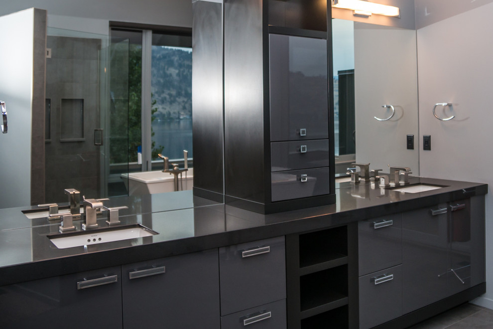 Ensuite Vanity - Modern - Bathroom - Vancouver - by NEXS Cabinets Inc ...