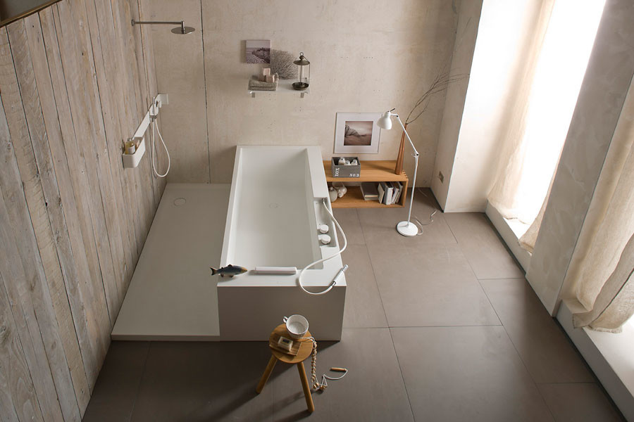 ヴェネツィアにあるコンテンポラリースタイルのおしゃれな浴室の写真