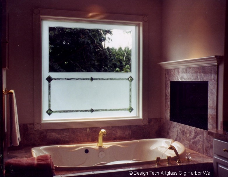 Etched /Sandblasted Glass Doors,Windows and Privacy Glass Traditional