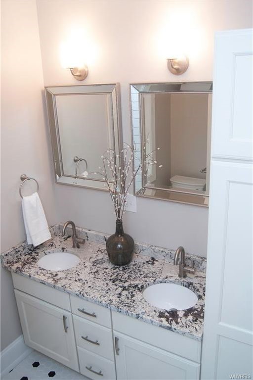 Exterior Remodel & Full Interior Gut Redesign Transitional Bathroom