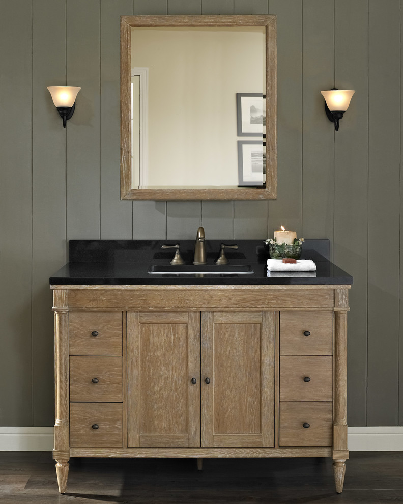 Inspiration for a modern bathroom remodel in Milwaukee