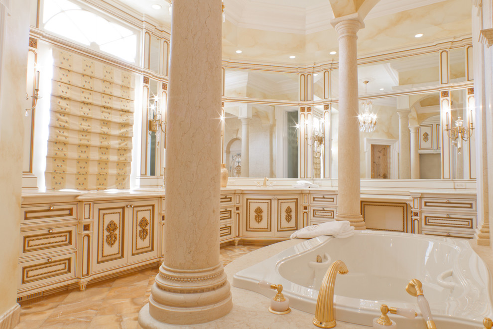 Fancy White/Gilded Bathroom Traditional Bathroom Atlanta by