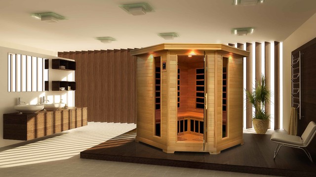 FAR Infrared Corner Home Sauna Kit - Bathroom - New York - by Pure Life  Energy Saunas | Houzz IE