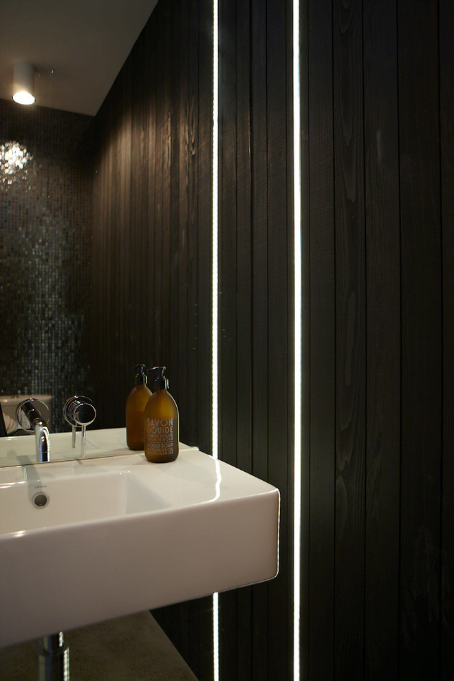 オークランドにあるコンテンポラリースタイルのおしゃれな浴室の写真