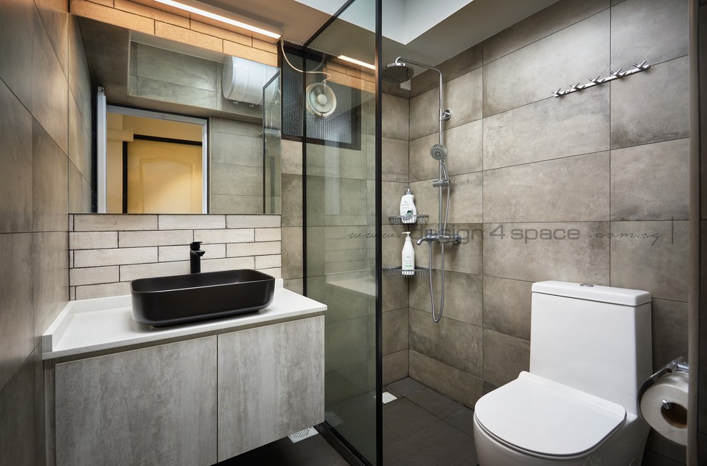 Modernes Badezimmer in Singapur
