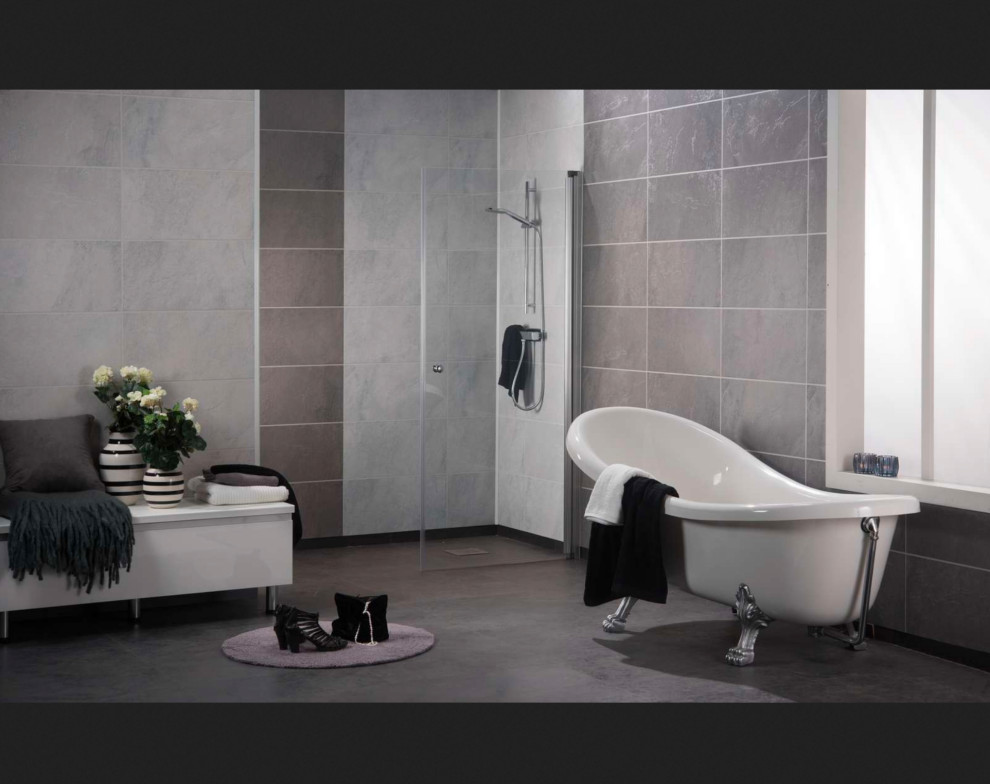 FIBO Shower/Tub Wall Panels Bathroom Houston by JC Remodeling