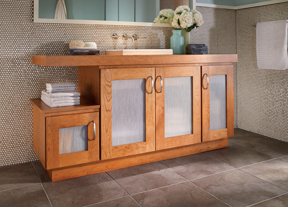 Fieldstone bathroom vanity Contemporary Bathroom Other
