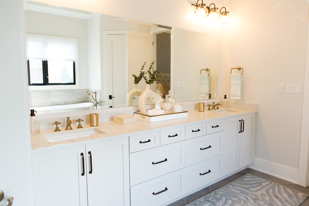 Fire Renovation - Transitional - Bathroom - Indianapolis - by Elissa