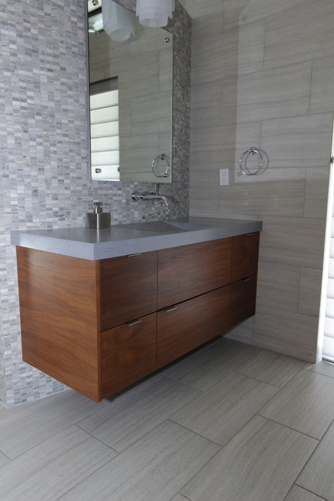 Floating Vanity Contemporary Bathroom Seattle by Affordable Custom Houzz