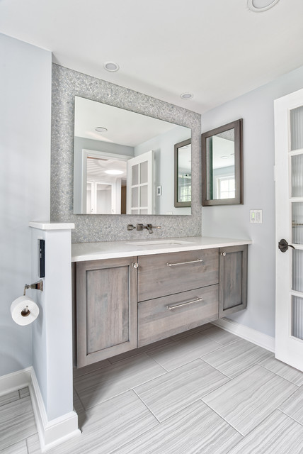 Recessed Float Shelves Niche - Rustic - Bathroom - New York - by  KraftMaster Renovations, Houzz