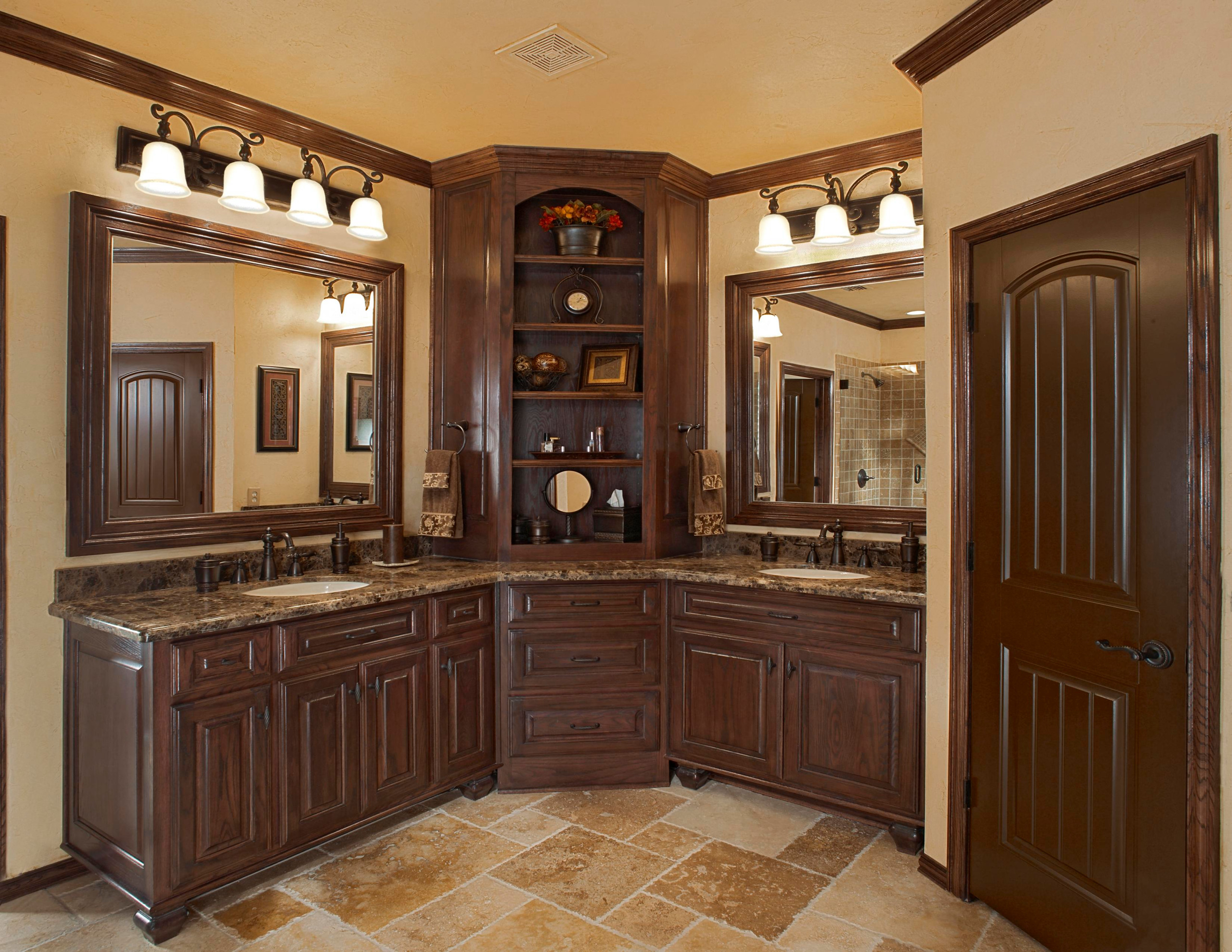 Bathroom Cabinets Corner Image Of Bathroom And Closet