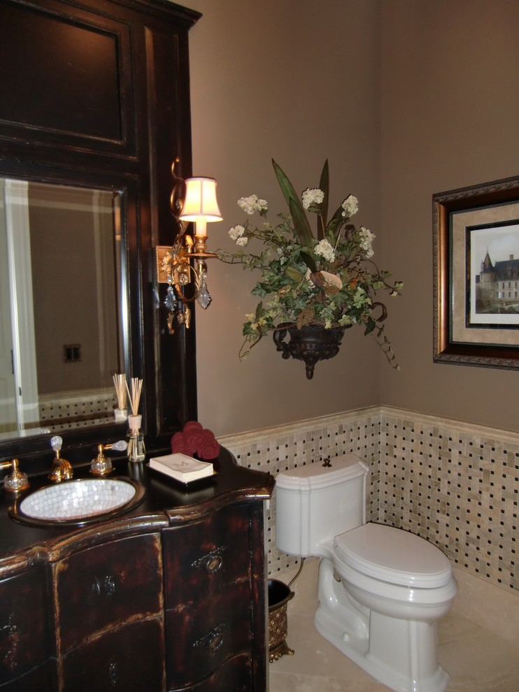 Formal Powder Room Maria Hildebrand Traditional Bathroom Chicago by Designing Interiors