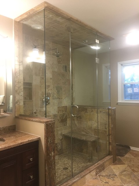 Frameless Glass Shower Door-Bathroom - Transitional - Bathroom - Newark ...
