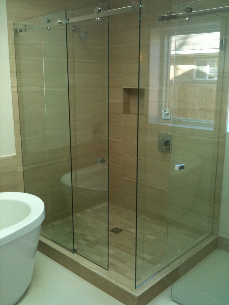 Frameless Shower Doors Contemporary Bathroom Denver by Denver Glass Interiors, Inc. Houzz