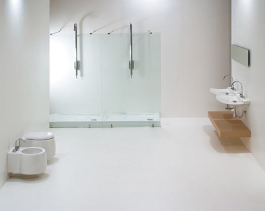 Minimalist bathroom photo in Rome