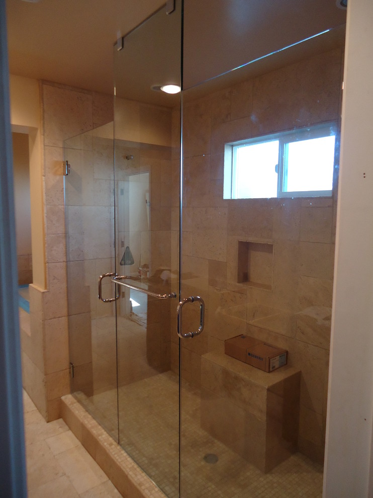 Frameless Shower Double Swinging Bathroom San Luis Obispo by C