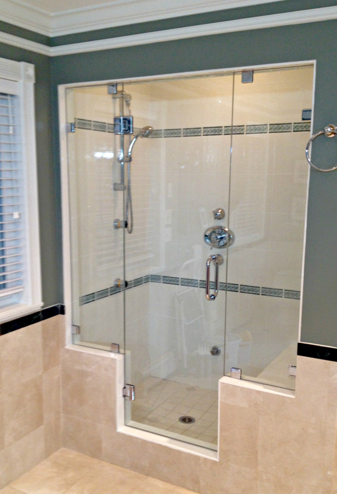 Frameless shower glass glassmounted shower door, Vancouver Shower